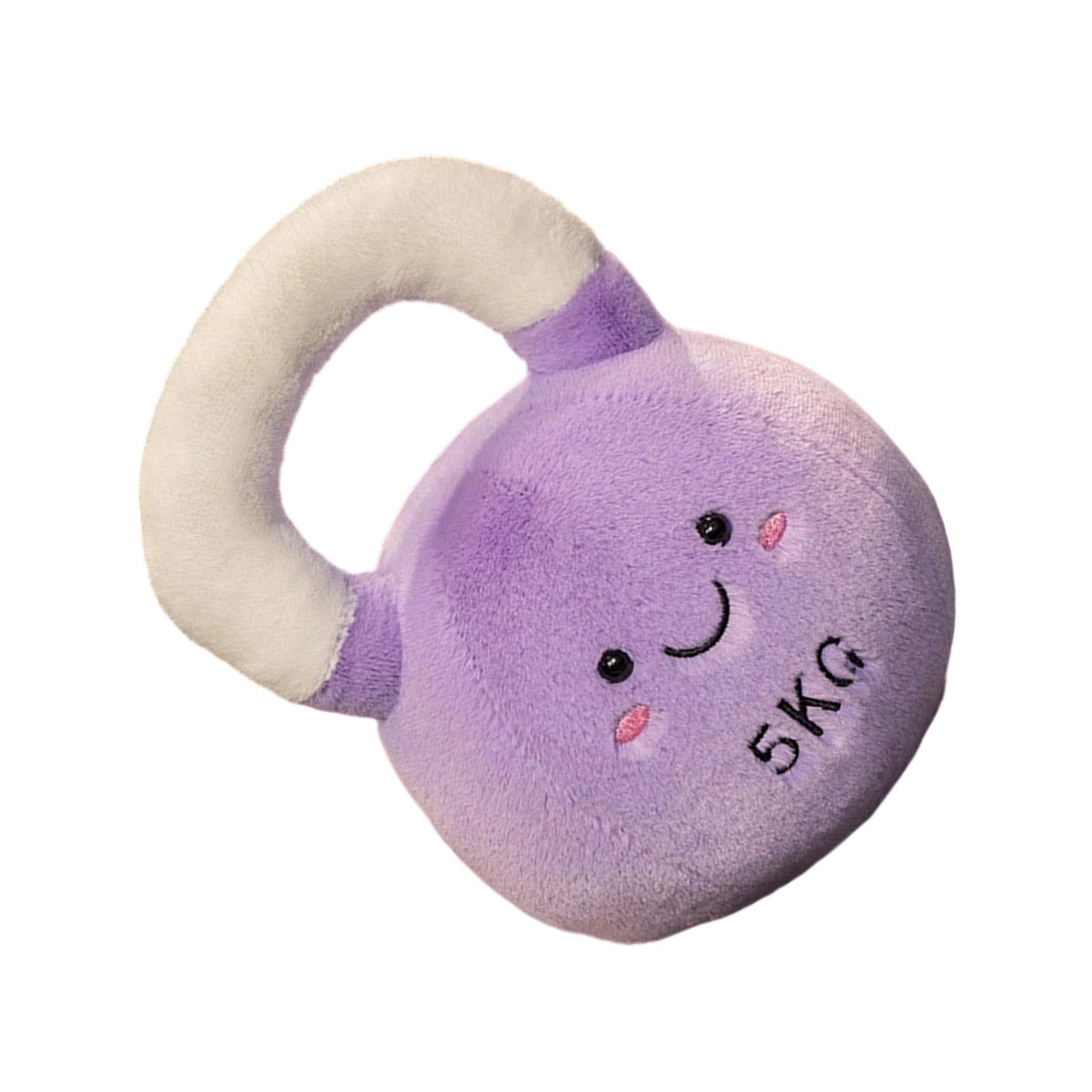 

Soft Plush Kettlebell Shape Throw Pillow Toy For Newborns Infant Sensory Development Safe Gift фиолетовый