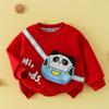 Kids Boys Girls Long Sleeve T-Shirt Casual Comfortable Layering Top with 3D Print for Everyday Wear