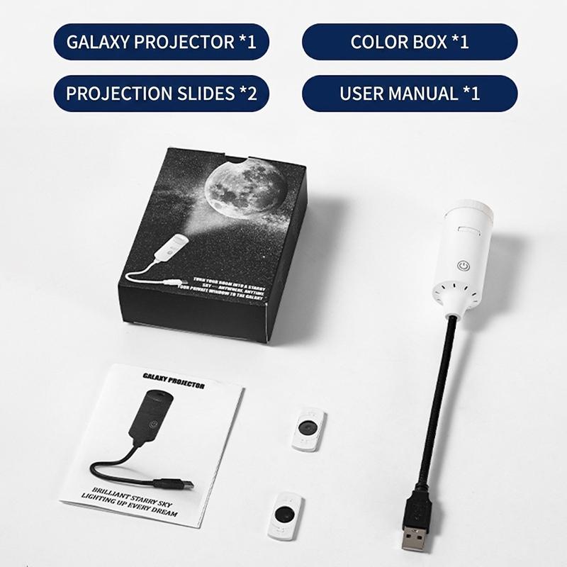 Usb Star Moon Projector Light With Adjustable Focus Plug And Play For Car Bedroom Home Decor