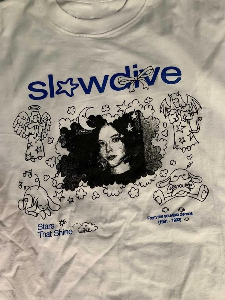 

Slowdive Band Concert Tour White T-Shirt Cotton Unisex S-5XL TU062 Unisex T-Shirt XXL