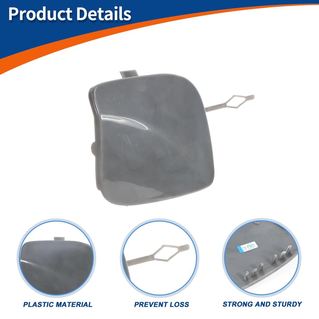 ACROPIX Front Car Bumper Toe Hook Cover Cap for BMW 1 Series F20 LCI Sedan and F21 LCI Wagon Part 1 Piece (Unpainted) (2015-2018) - Number