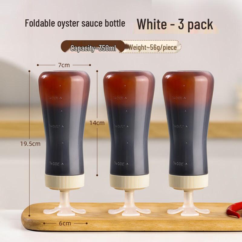 ZISIZ Invertible Squeeze Oyster Sauce Dispenser Bottle