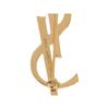 Saint Laurent Strukturierte Messingbrosche Damen Accessoires Gold 748486Y15008007