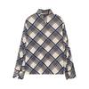 European and American Style, New Women's Fashion, Chic, Fashionable Plaid Turtleneck Shirt 9323262