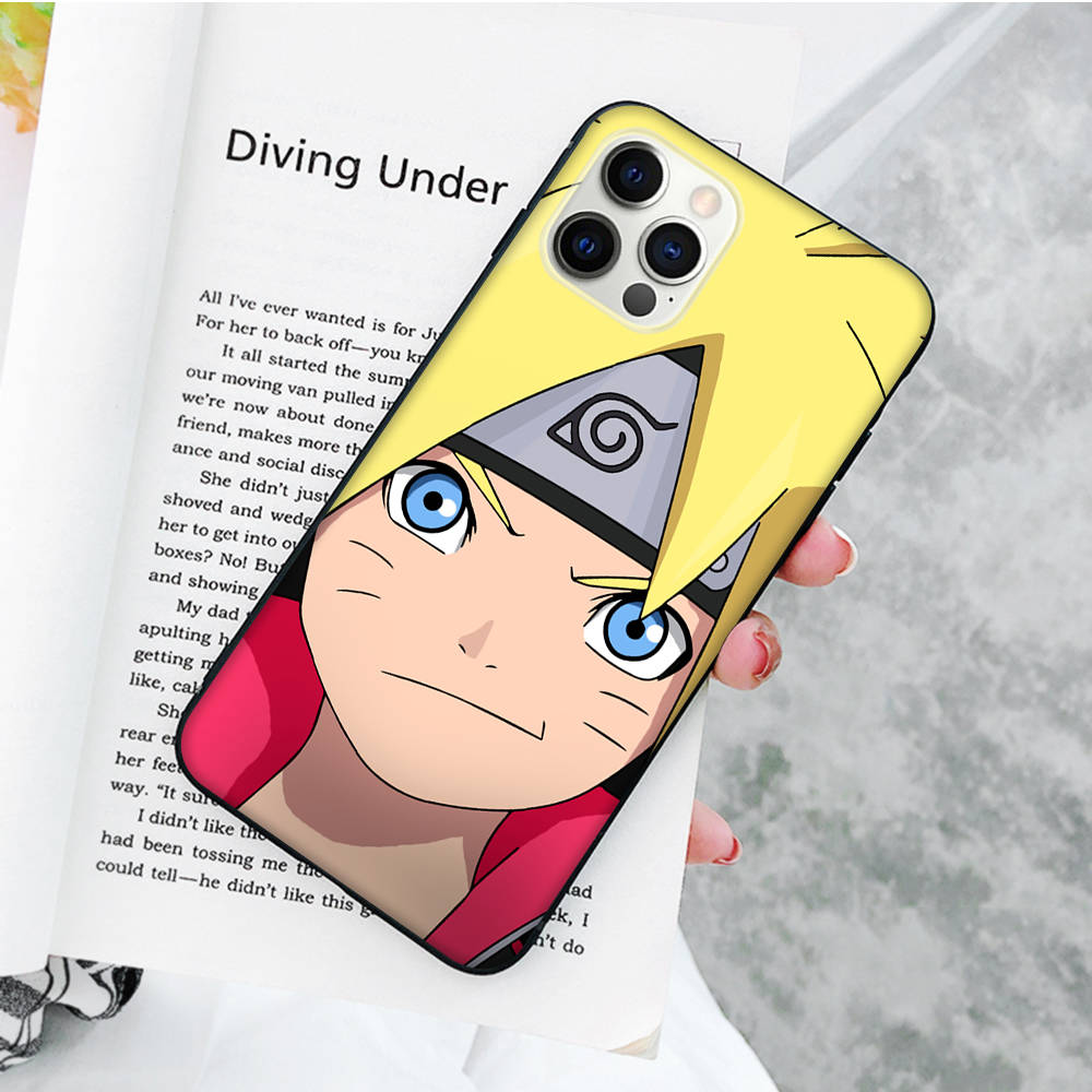 JW57 Boruto Black Sofe Case for Xiaomi Poco X6 X4 M5 M6 F5 F6 C65 C55 C50 C51 C40 Pro Redmi 14C A3X 13C 12C 11T 10A 9C Note 7 6 8A Plus