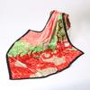 New Painting Style Female Luxury Square Scarf for Women Silk Satin Shawl Hijab Casual Soft Wrap Hair Band Ribbon Headband Turban