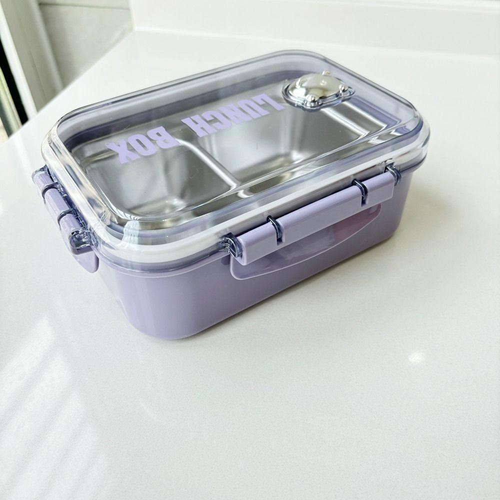 Plastic Lunch Box with Compartment Insulation Lunch Box Food Storage Container School Children