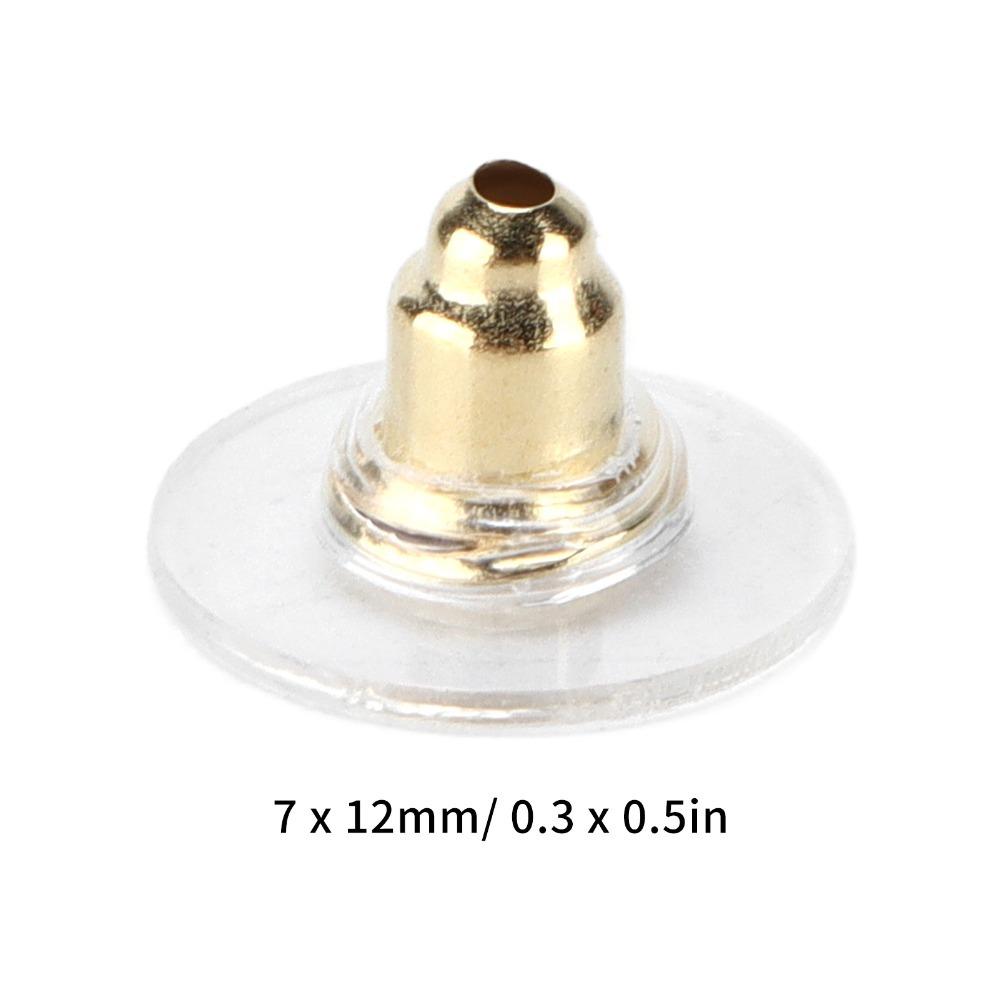 200pcs Soft Earring Backs Transparent Earring Backs Rubber Earring Stoppers Droopy Ears