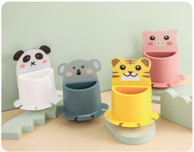 Cartoon Toothbrush Holder With Multifunctional Toothpaste Holder