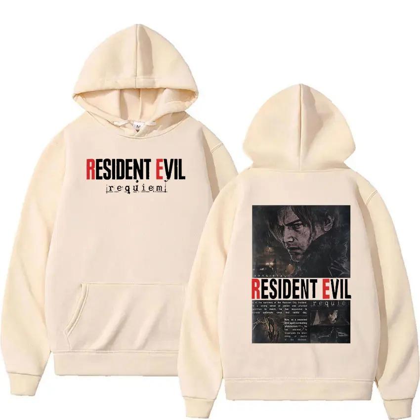2026 Resident Evil 4 Potisk Mikina Unisex Vintage Gotická Mikina s Kapucí Unisex Ležérní Móda Nadměrné Mikiny s Kapucí Fleecové Streetwear
