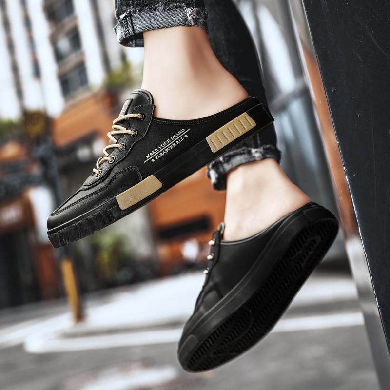 Fashion Men's Fashion Soft-soled Half Slippers Summer Men Trendy Bottom Casual Shoes Soft Sole Support Shoes Sneakers Zapatos De Hombre