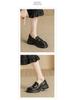 2025 Women's Korean Style Round Toe Loafers - Thick Sole, British College Style, Perfect with Skirts