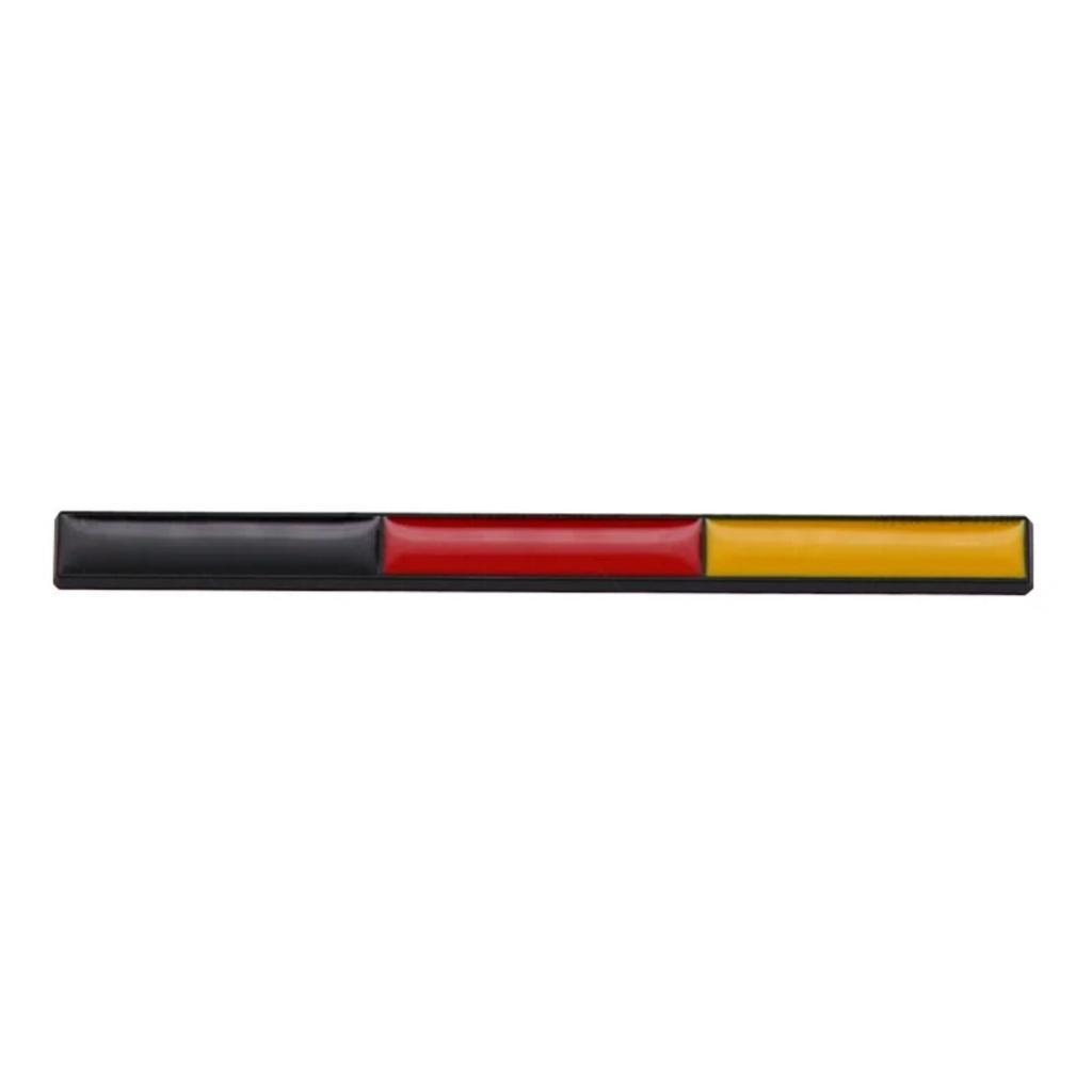 Adesivo Distintivo Bandiera Tricolore Germania Francia Italia Svezia in Metallo 3D Parafango Laterale Bagagliaio Posteriore Emblema Decalcomania