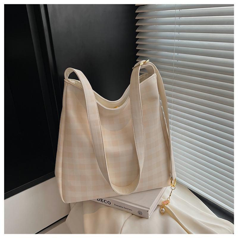 

Клетчатая сумка подмышку модная женская новая модная сумка-тоут повседневная сумка-мессенджер сумка на плечо для通勤