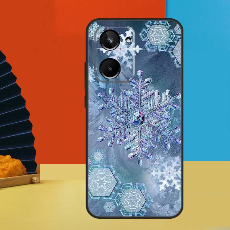 Snow Snowflake Winter For Realme C75 C71 C55 C53 C67 C61 C33 C63 C51 10 11 12 13 14 Pro Plus C65 GT7 15 Pro Case
