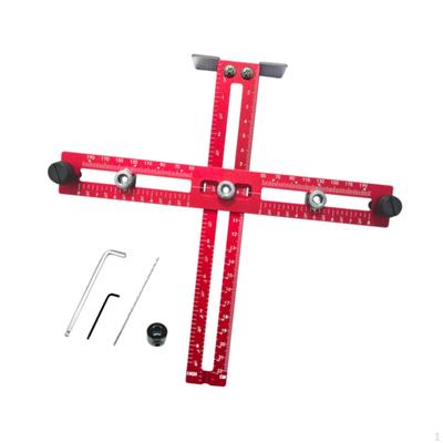 Regla de Posicionamiento para Taladro Carpintería Escuadra T Alta Precisión Portátil Medición Multiángulo