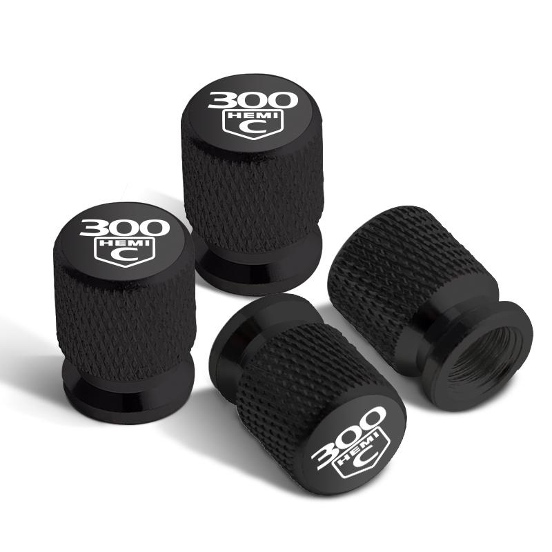 

4pcs For Chrysler 300c HEMI Badge Pacifica 200 Sebring PT Cruiser Car Wheel Tire Valve Caps Tyre Stem Covers Accessories Styling