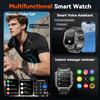 New Military 1400mAh Battery Smart Watch 2.01-inch AMOLED Screen LED Flashlight Waterproof BT Call Sports Smartwatch Men