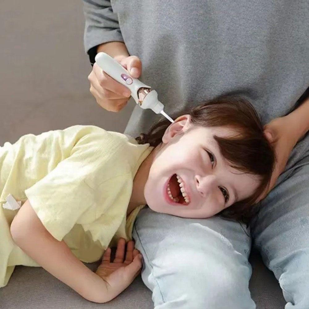 Safe Vibration Electric Ear Pick Soft Ear Spoon Head Ear Cleaner Remover  Children/Adults