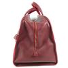 HERMES H punching logo Hood Travel bag Hand Bag Duffle Bag felt / Leather Red