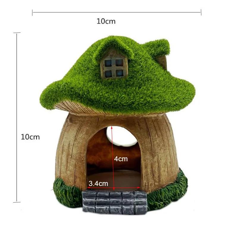 

Creative House Aquarium Decoration Landscape Aquatic Fish Tank Ornament Decor High Quality Crystal Shrimp Dodge House Shelter