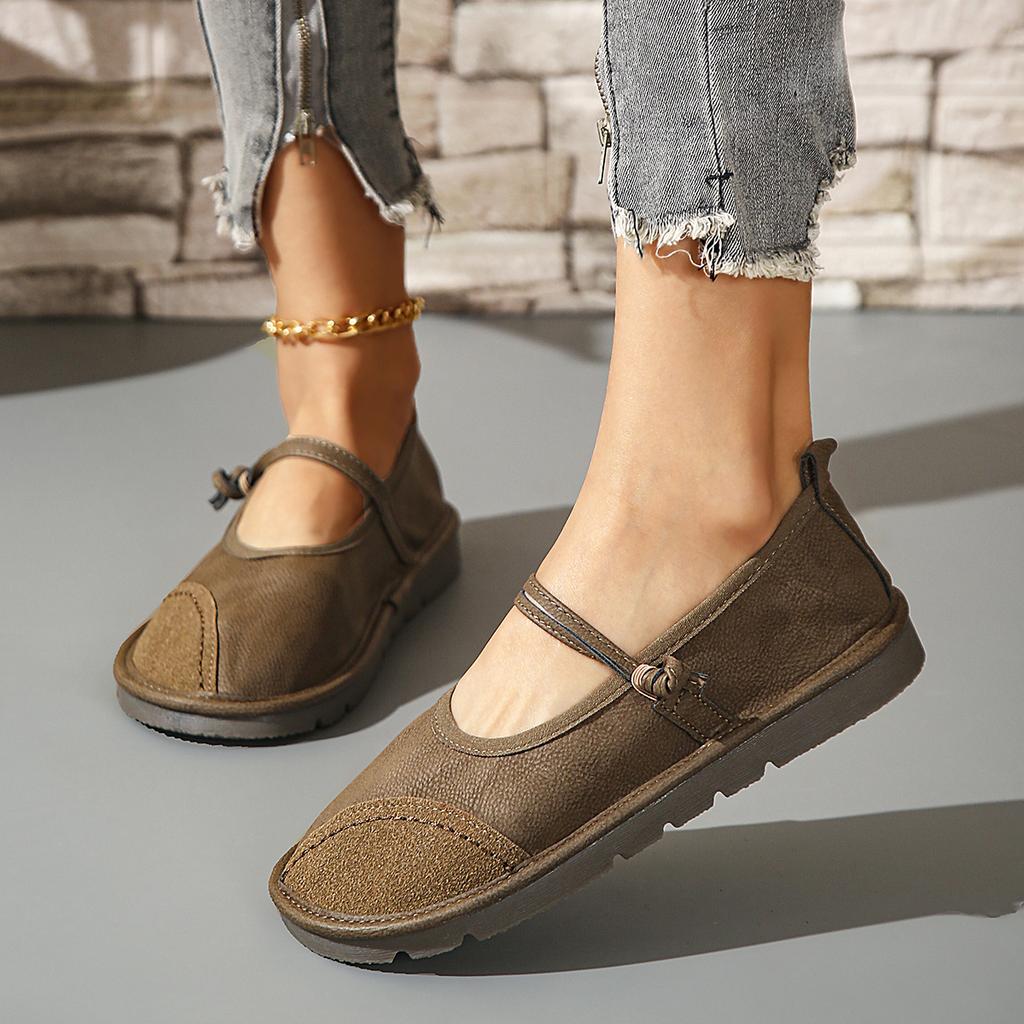 Mode 2024 Verkauf Neue Damen Flache Schuhe Elegant Einfarbig Kleid Mujer Zapatos Frühling Herbst Lässig Slipper Weichsohlige Laufschuhe