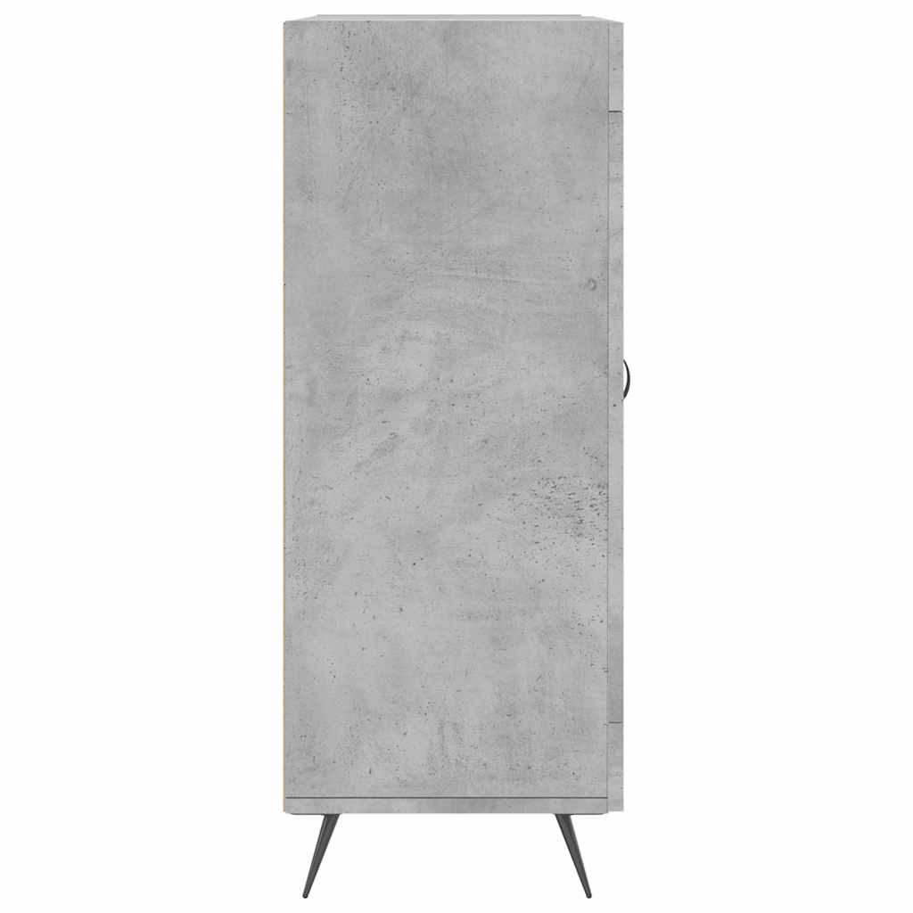Vidaxl Szafka, Szarość Betonu, 69,5X34X90 Cm, Materiał Drewnopochodny