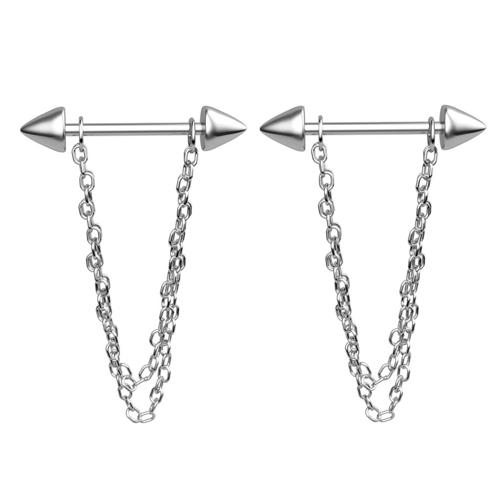 2pcs Butterfly Nipple Piercings Rings 16mm Length Bar Barbell Steel Crystal Nipple Shield Cover Heart Flower Tongue Body Jewelry
