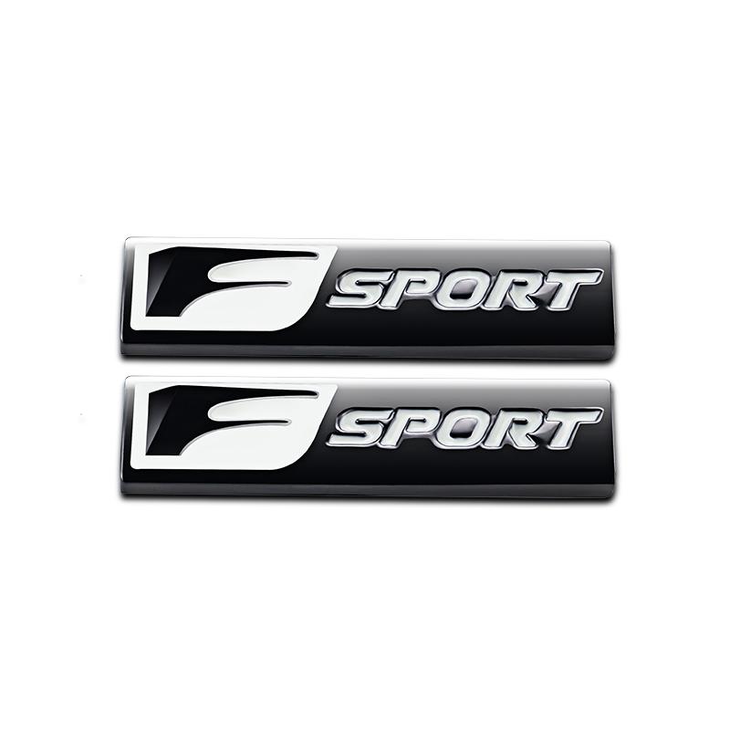 3D Metal F SPORT Logo Rear Trunk Badge Sticker Accessories For Lexus Fsport Plug-in Hybrid ES UX 300e GS GX LBX NX RX 350h 450h