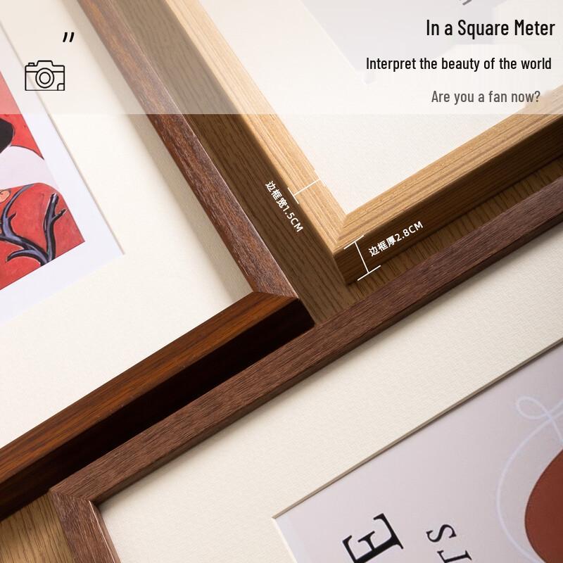 HANDUNYOU Drewniana ramka na zdjęcia formatu A4