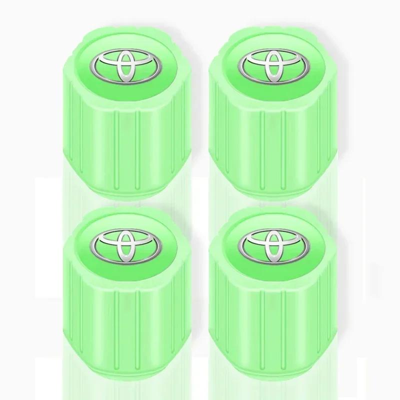 

Светящиеся колпачки ниппелей автомобильных шин Флуоресцентные колпачки для шин мотоциклетных колес для Toyota Chr Corolla Yaris Rav4 E150 E120 Land Cruiser 200
