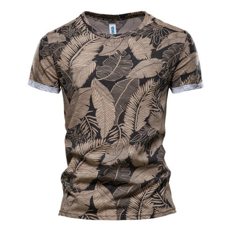Hawaiian Plant Tropical Jungle 3D Print Casual T-shirt For Men And Women Daily Slim Loose Crew Neck Short Sleeve Summer Top New