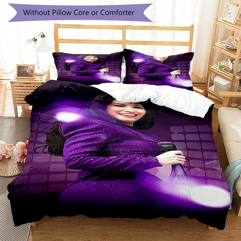 3pcs Selena Quintanilla Bedding Set Duvet Cover Closure Includes 1 Duvet Cover & 2 Pillowcases, Soft and Comfortable for All Seasons.