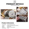 7 Wheel Stainless Steel Pizza Knife Wheel Knife Cutter Adjustable Dough Divider for Pastry Pizza