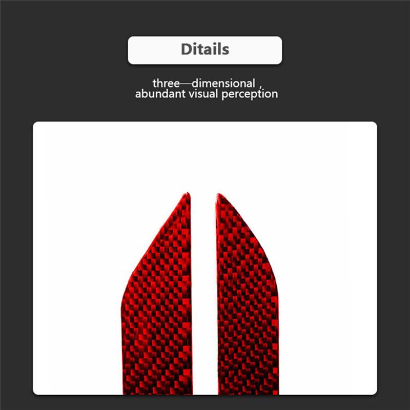 L10A ABS Red Carbon Fiber Interior Door Decorative Strip Trim Decor Sticker For Honda Civic 10Th Gen 2016 2017 2018  Spare P