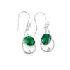 Chrome Diopside Gemstone 925 Sterling Silver Jewelry Handcrafted Earrings 1.60" EE-49-3
