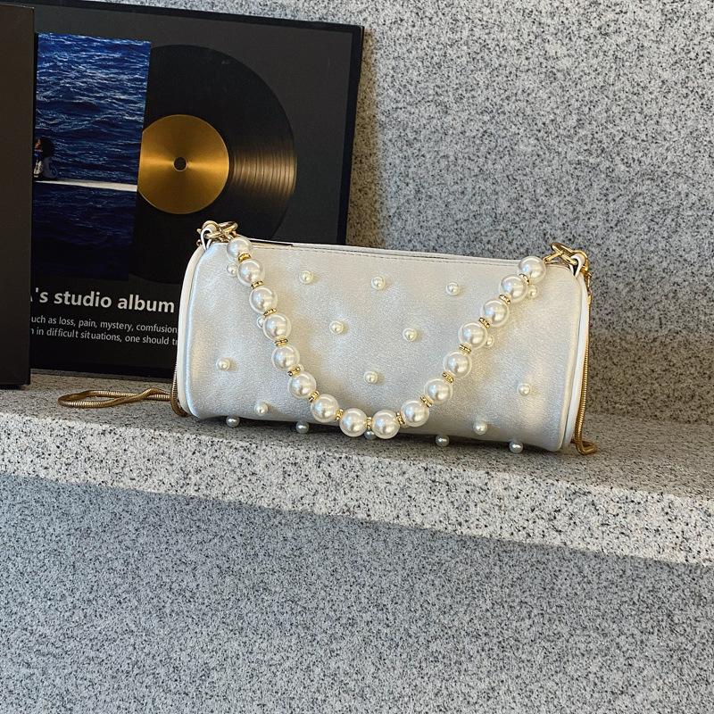 Нишевая жемчужная сумочка женская осенняя новая сумка на плечо подмышку женская модная сумка-подушка женская