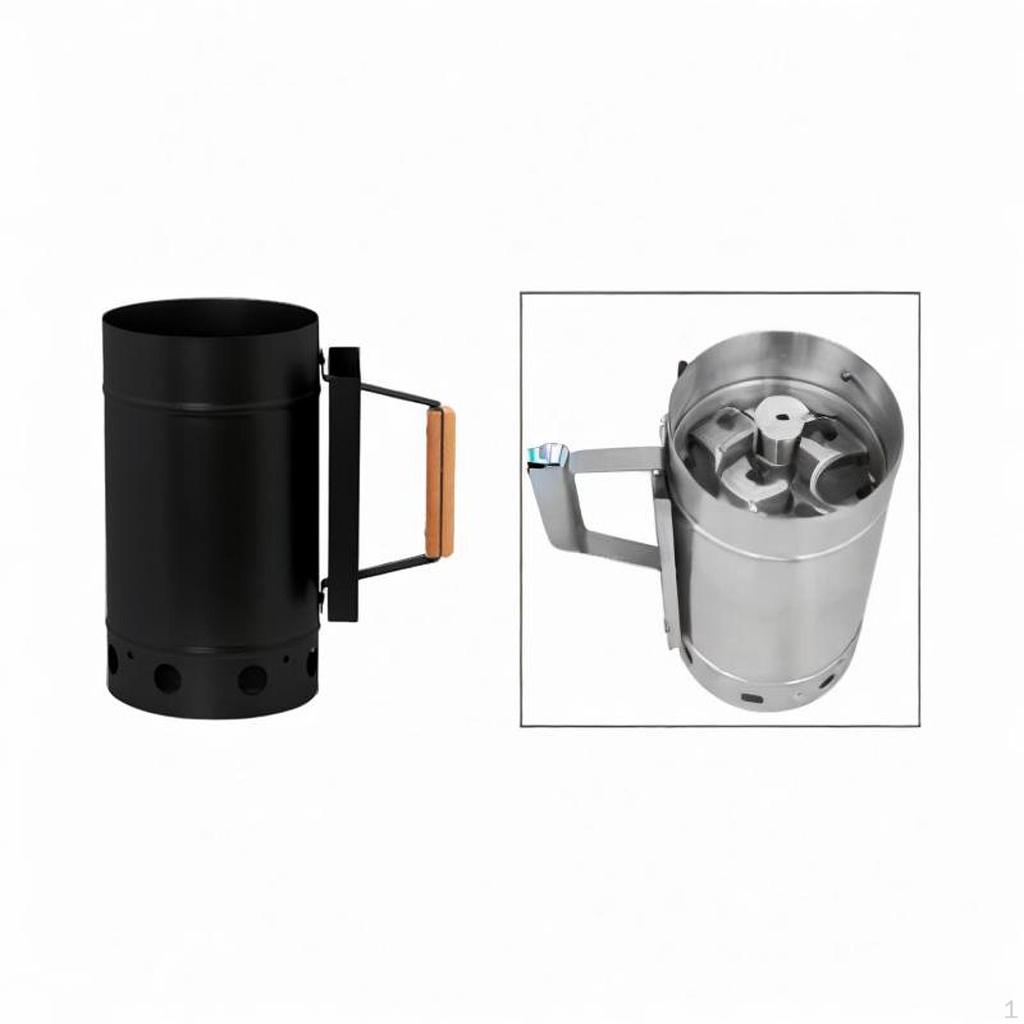 Unealtă pentru grătar cu coș de aprindere pentru grătar portabil pentru cărbune și grătare pentru grătar în aer liber