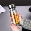 Custom Transparent Double-Walled Glass Cup with Logo - Souvenir Tea Gift Cup High Borosilicate