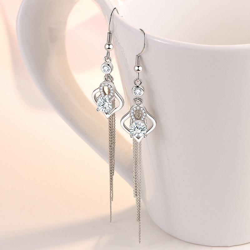 Lindon Copper Alloy Zircon Earrings Drop Earrings For Women Wedding Party Gifts