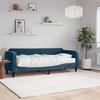 Vidaxl Sofa Z Materacem Do Spania, Niebieska, 80X200 Cm, Aksamit