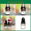 Cute Cartoon Gold No Face Man Glass Model Ornament For Desktop Decor