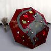 1pc Christmas Cat Helper Umbrella with Plastic Handle, Suitable for All Seasons Outdoor PT394