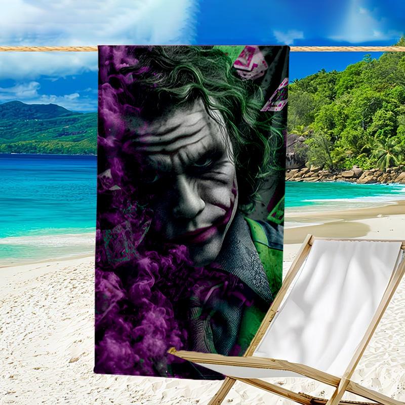 Clown villain Quick-Dry Microfiber Beach Towel Super Soft & Absorbent for Bath, Beach, Travel  Bath Time Accessory, Fan gifts
