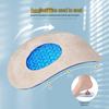 SEBS Composite Cloth Sports Soft Shock Absorption Heel Pads - Blue, Wear-Resistant, Anti-Slip Design for Men & Women.