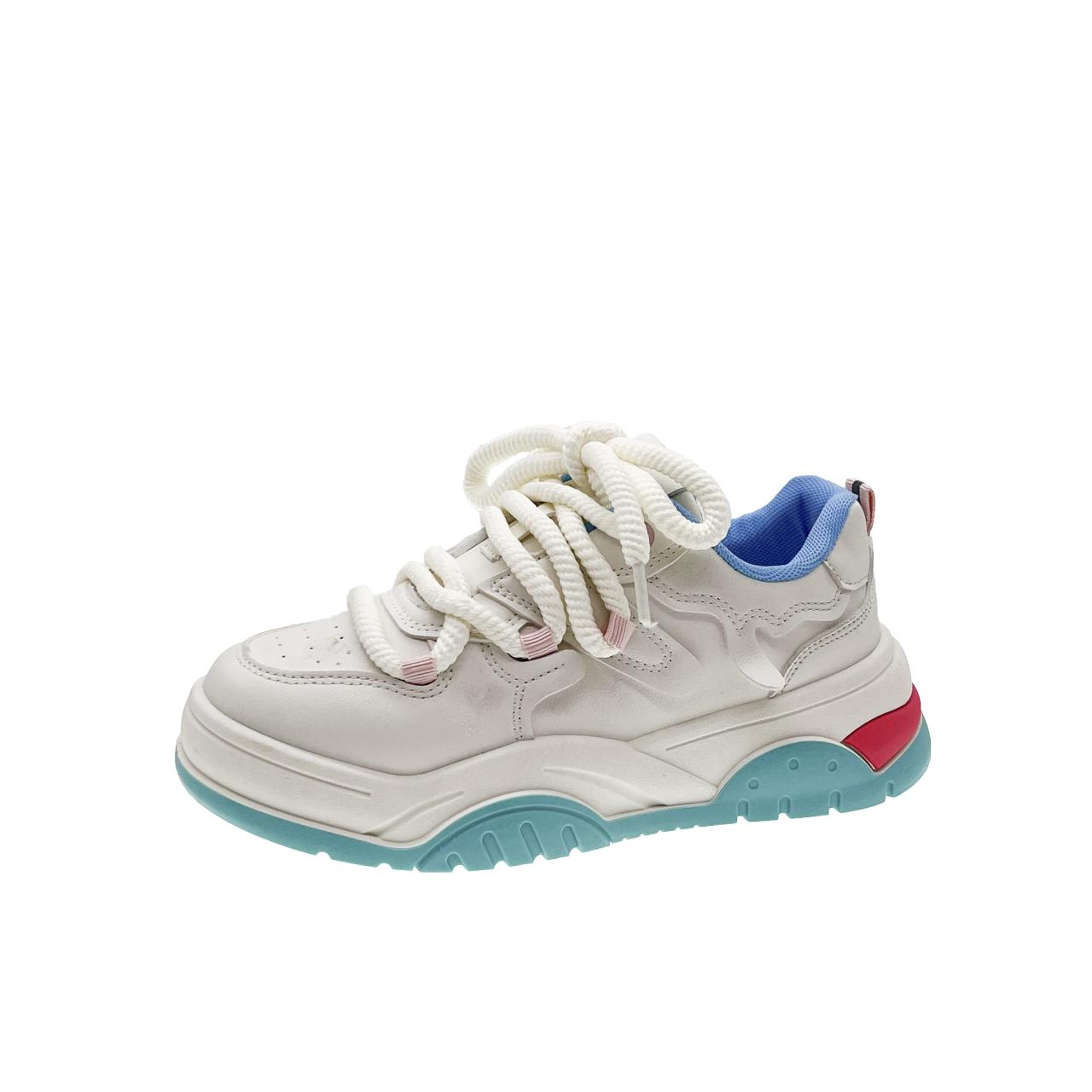 

мода Весна Милые розовые кроссовки на платформе Женские Вулканизированные кроссовки Белые дышащие Летние модные повседневные спортивные женские туфли 40 светло-зеленый