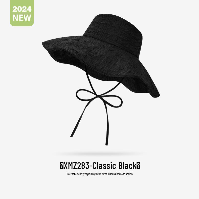 

XMZ283 Летняя шляпа от солнца: Дышащая, Модная Шляпа с Широкими Полями для Визуального Уменьшения Лица One Size