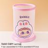 Creative Foldable Cartoon Pen Holder - Round Plastic Desktop Storage for Office & Study