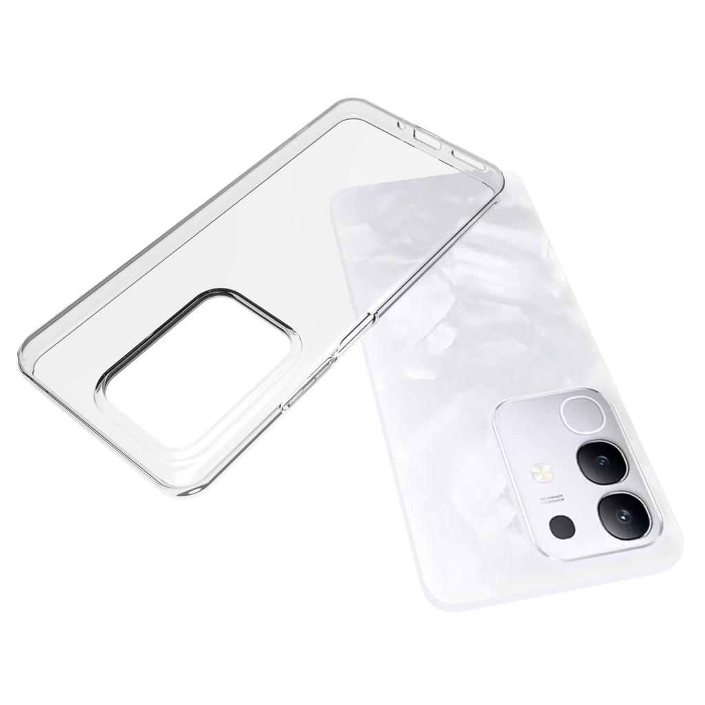 For vivo Y29 4G/T4x 5G Clear Phone Case Watermark Resistant TPU Back Cover