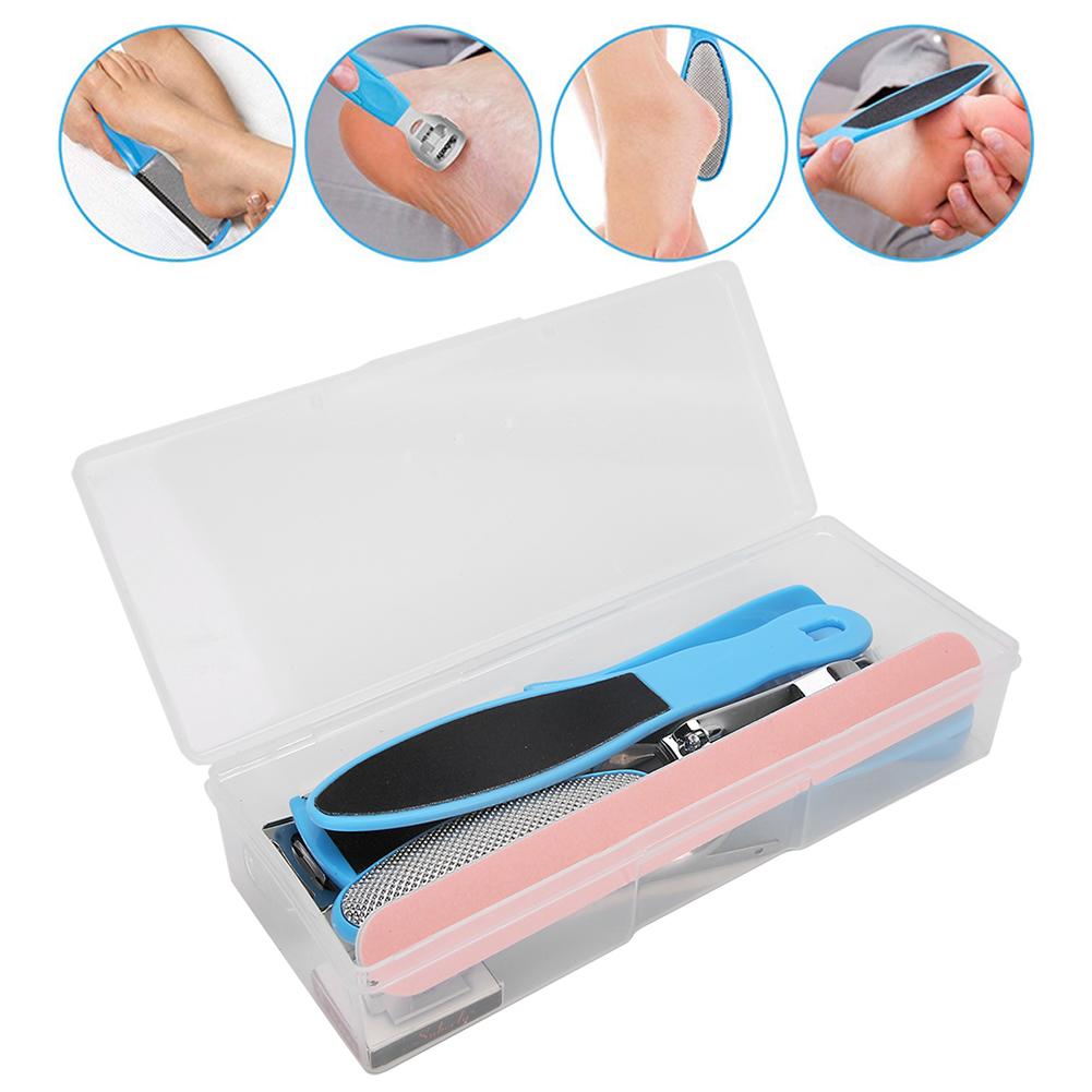 Hornhautentferner Hobel Set Edelstahl Fußraspel Abgestorbene Haut Pediküre Schrubber Fußpflege